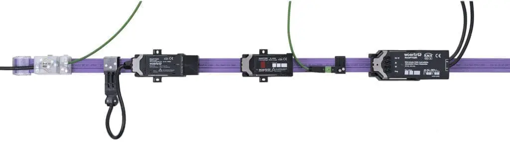 woertz sistema a cavo piatto combi 5g25 e-2x15 mm2 knx